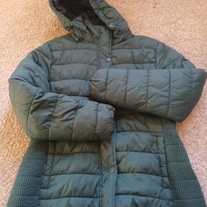 Time and Tru Dark Green Puffer Jacket